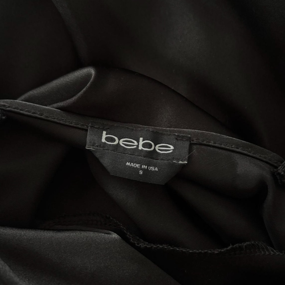 Bebe SATIN COWL NECK SLIP MIDI DRESS - Picture 8 of 14